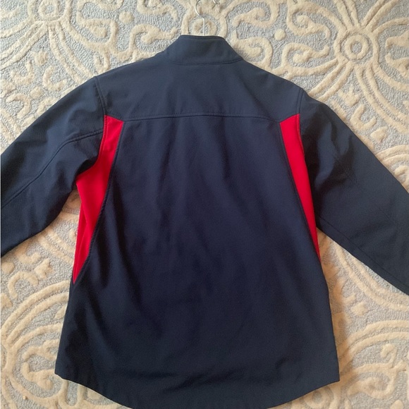 Ariat Softshell Team Riding Jacket - Navy & Red - Picture 10 of 11